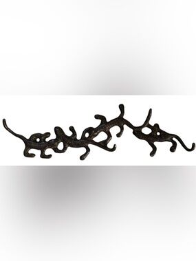 CAST IRON LIZARD WALL HOOK REPTILE GECKO